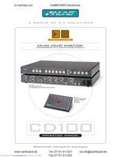 Inline COURT DIRECTOR CD100 Operation Manual