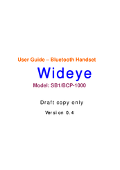 wideye BCP-1000 User Manual