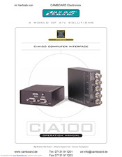 Inline CIA100 Operation Manual