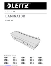LEITZ iLam Home A4 Instructions For Use Manual