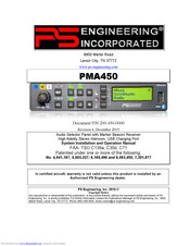 PS Engineering PMA450 System Installation And Operation Manual