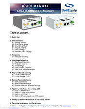 BellEquip e-2-s User Manual