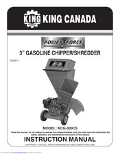 King Canada Power force KCG-300CS Instruction Manual