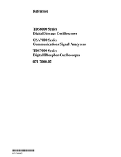 Tektronix TDS7154 Reference Manual
