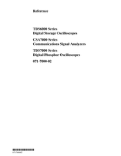 Tektronix CSA7404 Reference Manual