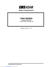 Adam Equipment CRW-1 Manual