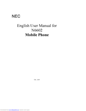 NEC N6602 User Manual