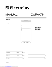 Electrolux CARAVAN RM 4801 Manual