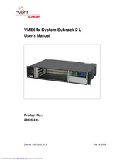 schroff VME64x User Manual