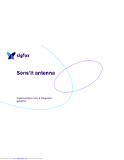Sigfox Sens'it Implementation Rules & Integration Manualline