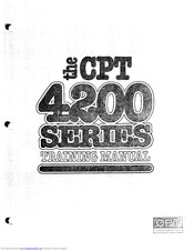 CPT 4200 Series Training Manual
