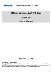 Gemtek EVR1000 User Manual