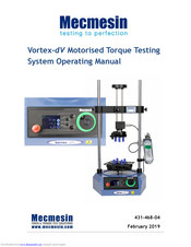 Mecmesin Vortex-dV Operating Manual