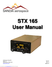 SANDIA aerospace STX 165 User Manual