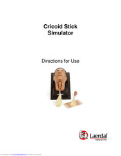 laerdal Cricoid Stick Simulator Directions For Use Manual