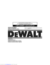 DeWalt DWE46100 Instruction Manual
