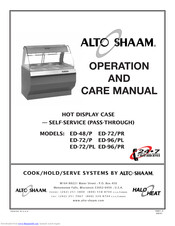 ALTO SHAAM ED-72/PR Operation And Care Manual