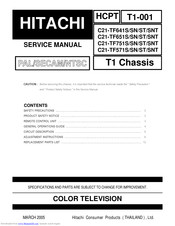 Hitachi C21-TF641S Service Manual
