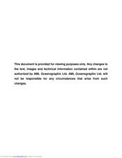 AML Oceanographic MVP30 Operator's Manual