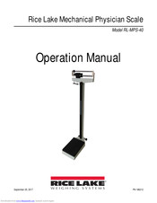 Rice Lake RL-MPS-40 Operation Manual