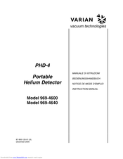 Varian 969-4600 Instruction Manual