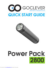 Goclever Power Pack 2800 Quick Start Manual