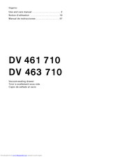 Gaggenau DV 461 710 Use And Care Manual