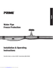 Prime PHC84W12 Installation & Operating Instructions Manual
