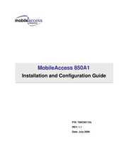 MobileAccess 850A1 Installation And Configuration Manual