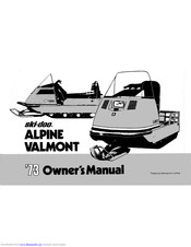 Ski-Doo ALPINE VALMOMT Owner's Manual