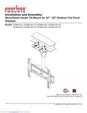 peerless-AV ECMU-04-I Installation And Assembly Manual