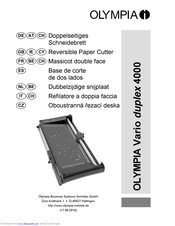 Olympia Vario duplex 4000 Manual