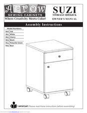 Arrow Sewing Cabinets SUZI 802 Assembly Instructions Manual