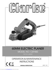 Clarke CEP720 Operation & Maintenance Instructions Manual