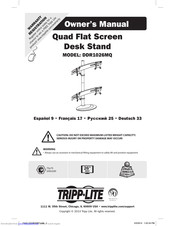 Tripp Lite Quad Flat Screen Desk Stand Owner's Manual