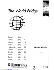 Electrolux RGE 100 User Manual