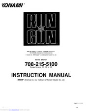 Konami RUN AND GUN Instruction Manual