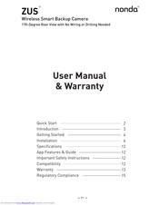 Nonda ZUS User Manual & Warranty