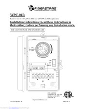 Fiberstars WPC-04R Installation Instructions Manual