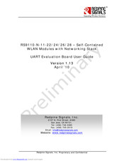 Redpine Signals RS9110-N-11-22 User Manual