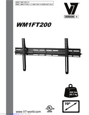 V7 WM1FT200 Installation Instructions Manual
