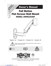 Tripp Lite Full Motion Flat Screen Wall Wount Owner's Manual