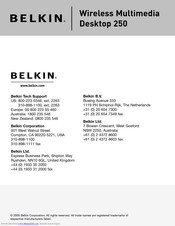 Belkin Wireless Media Desktop 250 User Manual