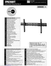 Omnimount FPK200FT Instruction Manual