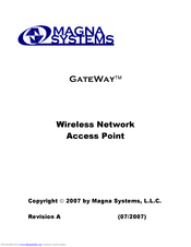 Magna Systems GateWay Manual