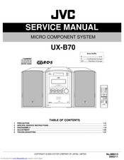 JVC CA-UXB70 Service Manual