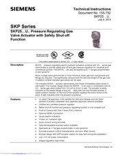 Siemens SKP25 Series Technical Instructions