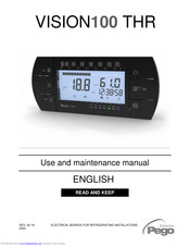 Pego VISION100 THR Use And Maintenance Manual