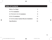 K2 Mounts K1-UC-S Installation Manual