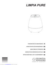 Olimpia splendid LIMPIA PURE Instructions For Use And Maintenance Manual